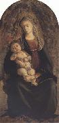 Madonna and Child in Glory with Cherubim Botticelli
